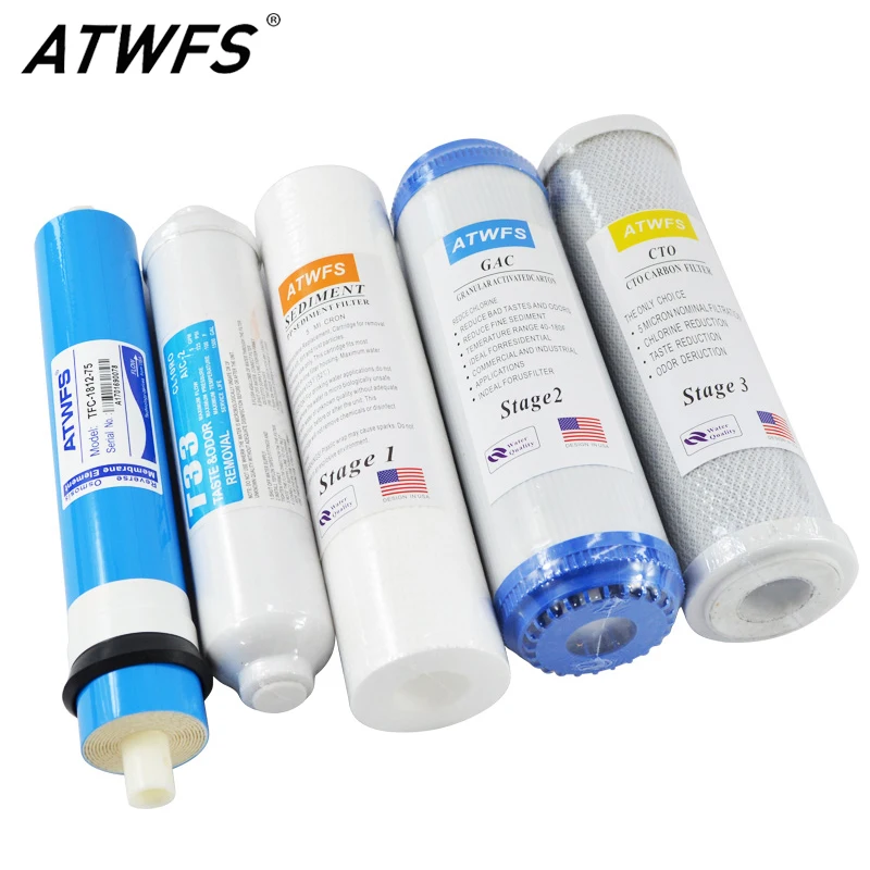 Basin Mixer Cartridge - ATWFS 5 段階逆浸透 RO 浄水フィルター交換セット 浄水フィルターカートリッジ