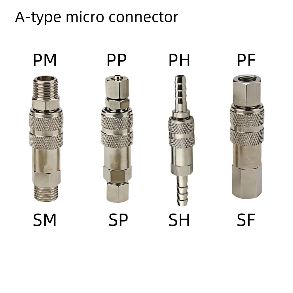 Compression Fitting Brass - 空気圧継手 ラピッドエアホースコネクター コンプレッサーアクセサリー クイックリリース SM PM