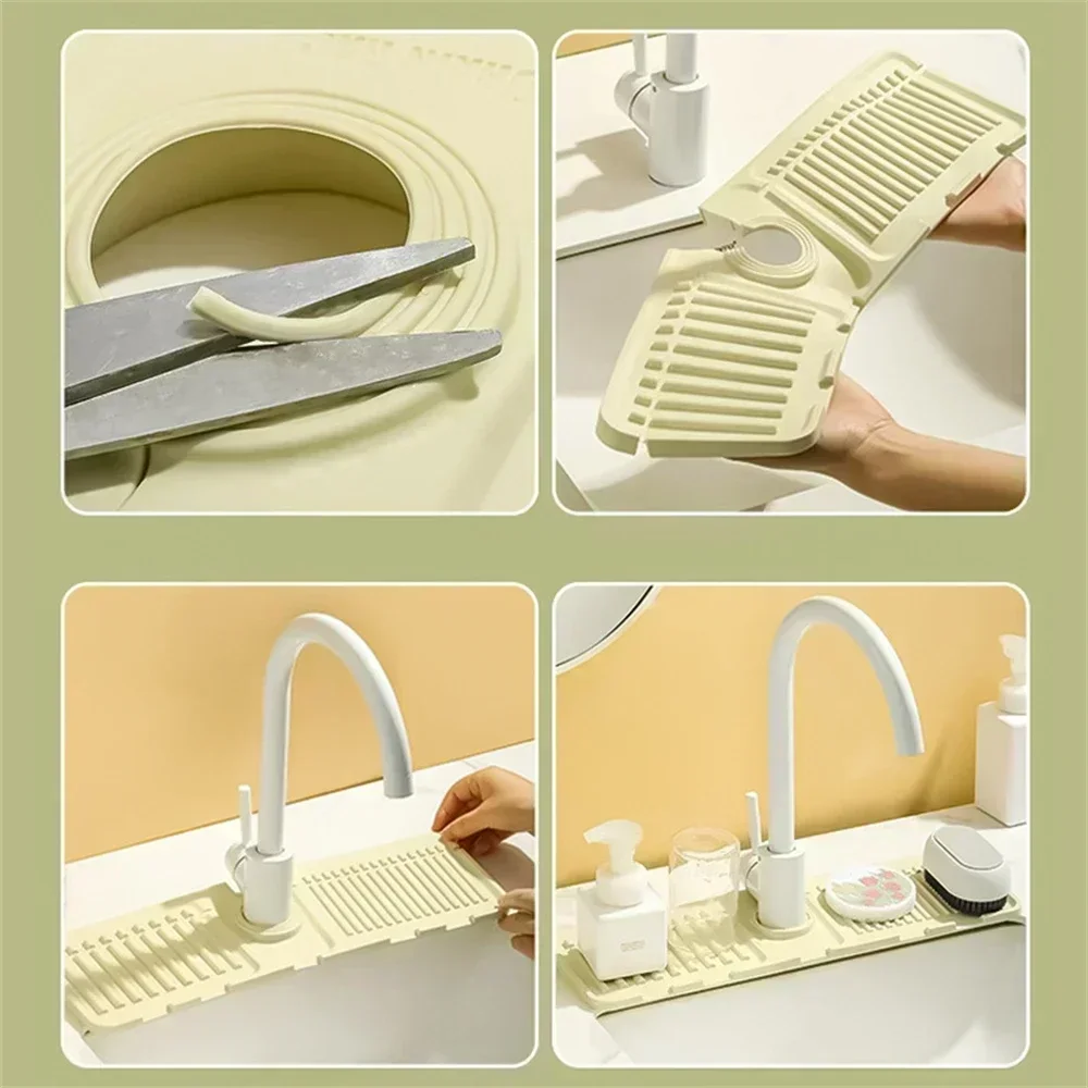 シリコン蛇口スプラッシュパッド多目的トイレ石鹸収納スロープデ - Silicone Tap Washer のレビューと価格