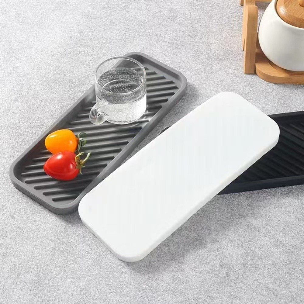 新しいシリコン製シンクプロテクターマット、ストライプ模様、滑 - Silicone Tap Washer のレビューと価格